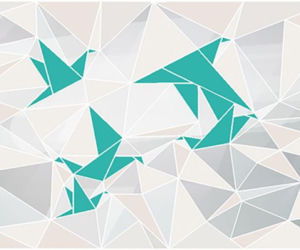Dekor Opp! Origami Aquamarine