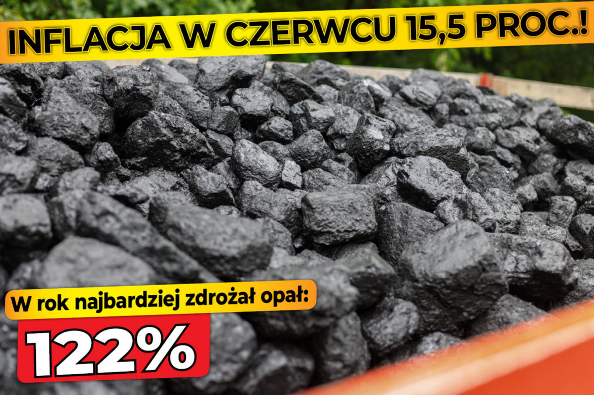 GUS: Wzrost inflacji w czerwcu do 15,5 proc.!