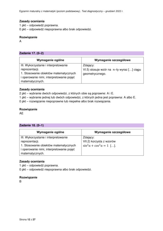 Matura próbna 2023 matematyka: odpowiedzi CKE