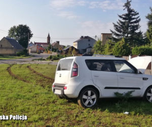 Pijany kierowca zgubił koło podczas pościgu