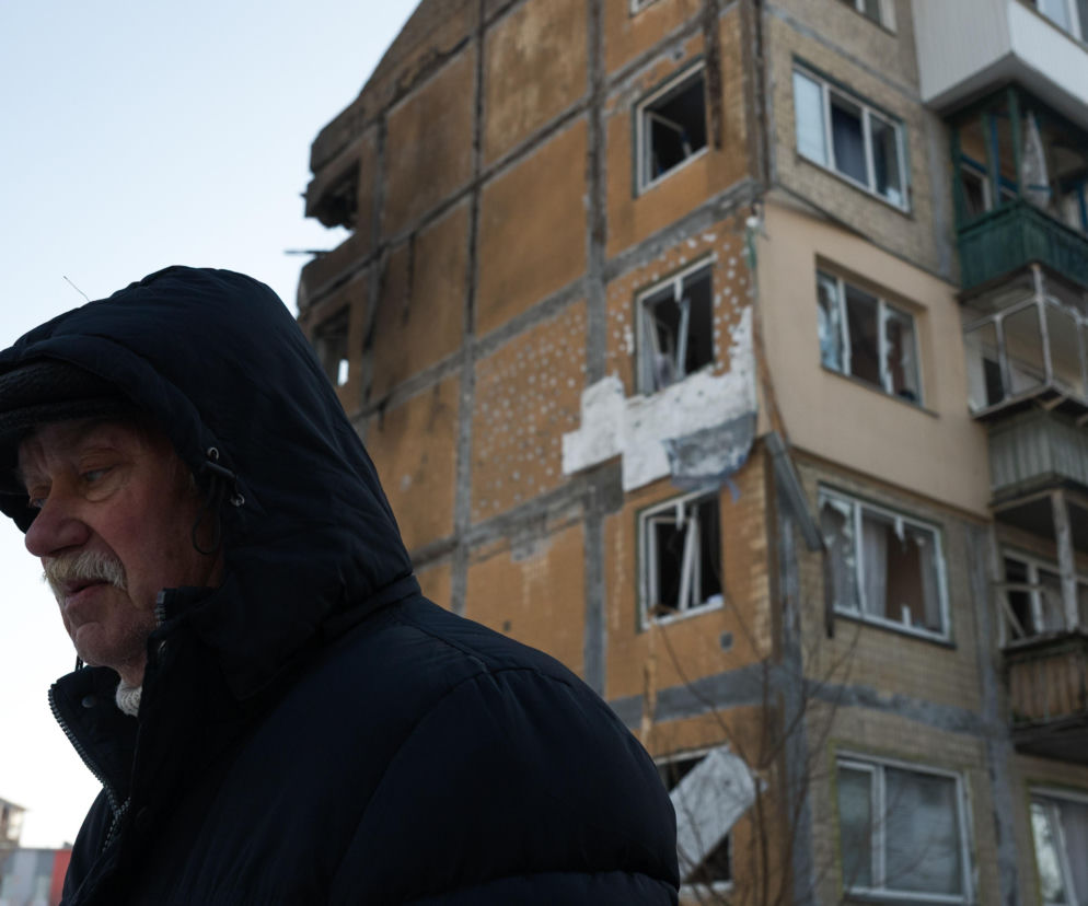 Kijów po rosyjskim ostrzale 3.02.2026