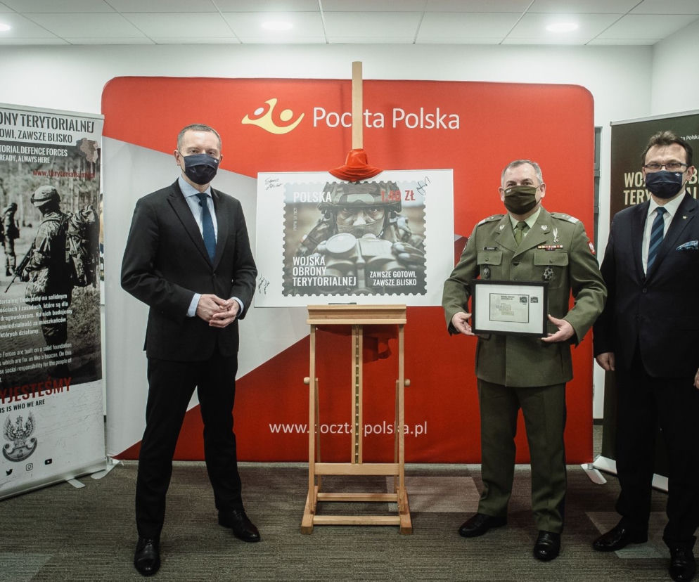 Prezentacja znaczka pocztowego WOT