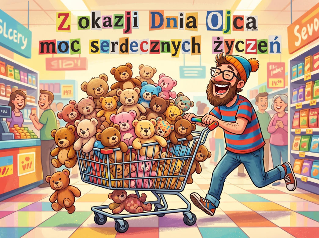 Zabawna kartka na Dzień Taty