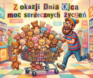 Zabawna kartka na Dzień Taty