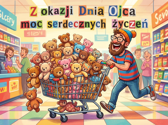 Zabawna kartka na Dzień Taty