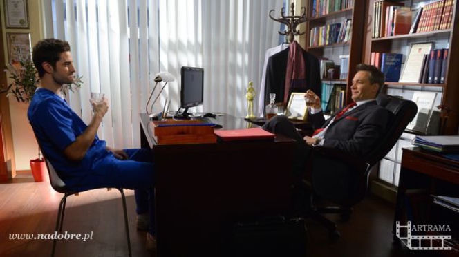 NA DOBRE i NA ZŁE odc. 515. Adam Krajewski (Grzegorz Daukszewicz), prof. Andrzej Falkowicz (Michał Żebrowski)