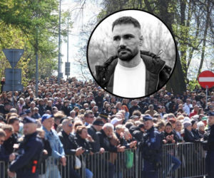 Tłumy i brawa dla Łukasza Litewki. Polska pożegnała posła w Sosnowcu