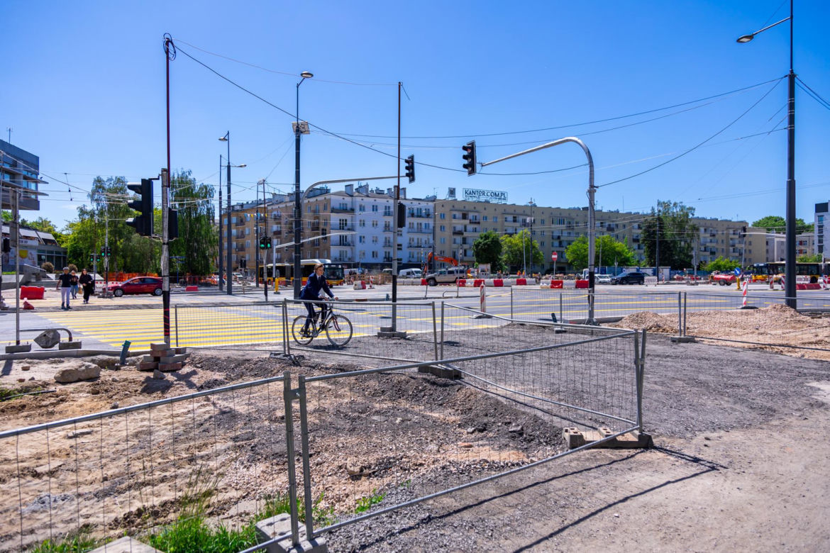 Tramwaj na Gagarina w Warszawie