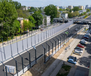 Ekrany akustyczne na Saskiej Kępie