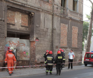Zawalona kamienica Łódź 4