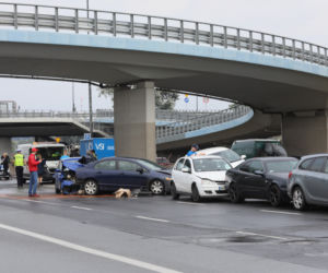 Wisłostrada. Ukrainiec staranowal rodzinę z dziećmi 