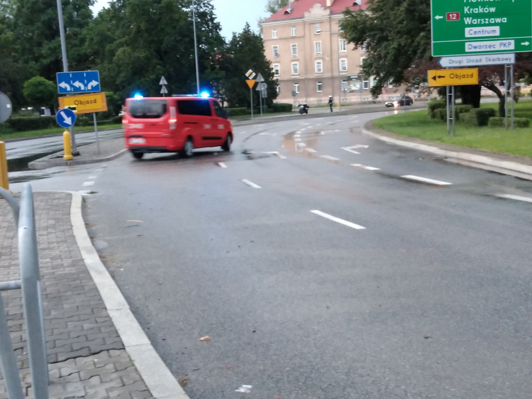 Gwałtowna ulewa nad Radomiem