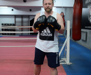 Minister Łukasz Szumowski, boks