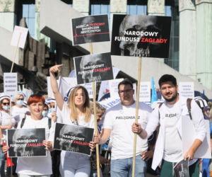 Wielki protest medyków w Warszawie