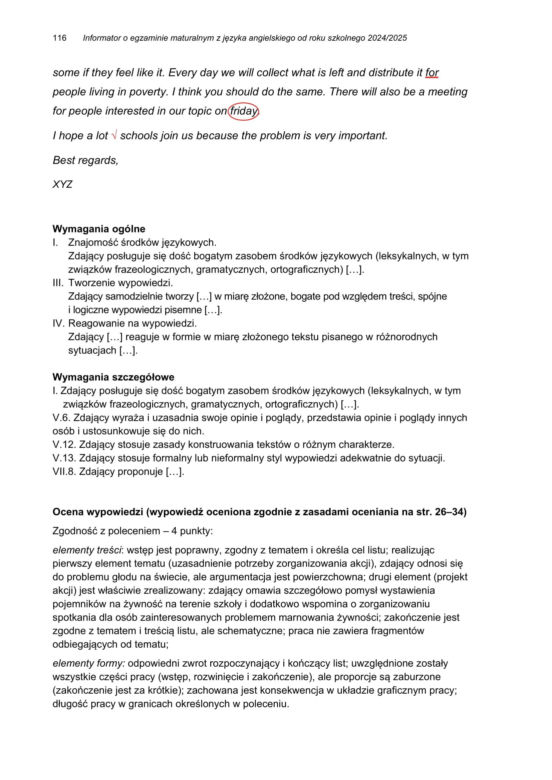 Matura 2025 angielski rozszerzony: przykładowa rozprawka, list, artykuł. Przykłady CKE