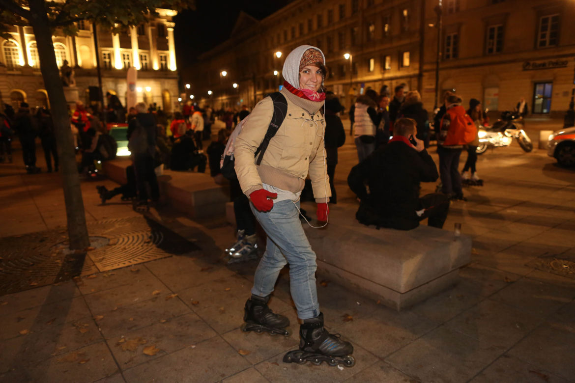 Nightskating po Warszawie