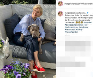 Małgorzata Kożuchowska chroni mamę przed wirusem