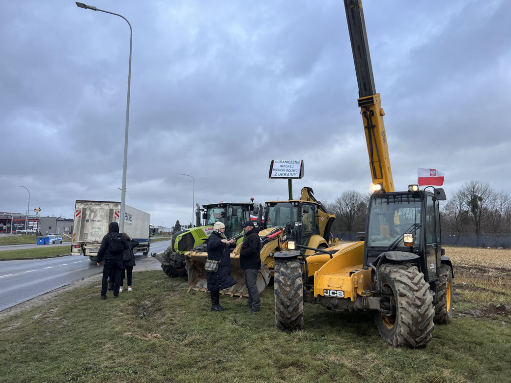 Protest rolników na Pomorzu. Kosakowo