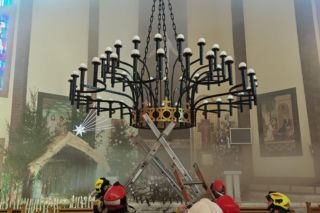 Pożar kościoła w Lublinie