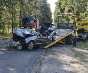 Nastolatkowie roztrzaskali się w lesie