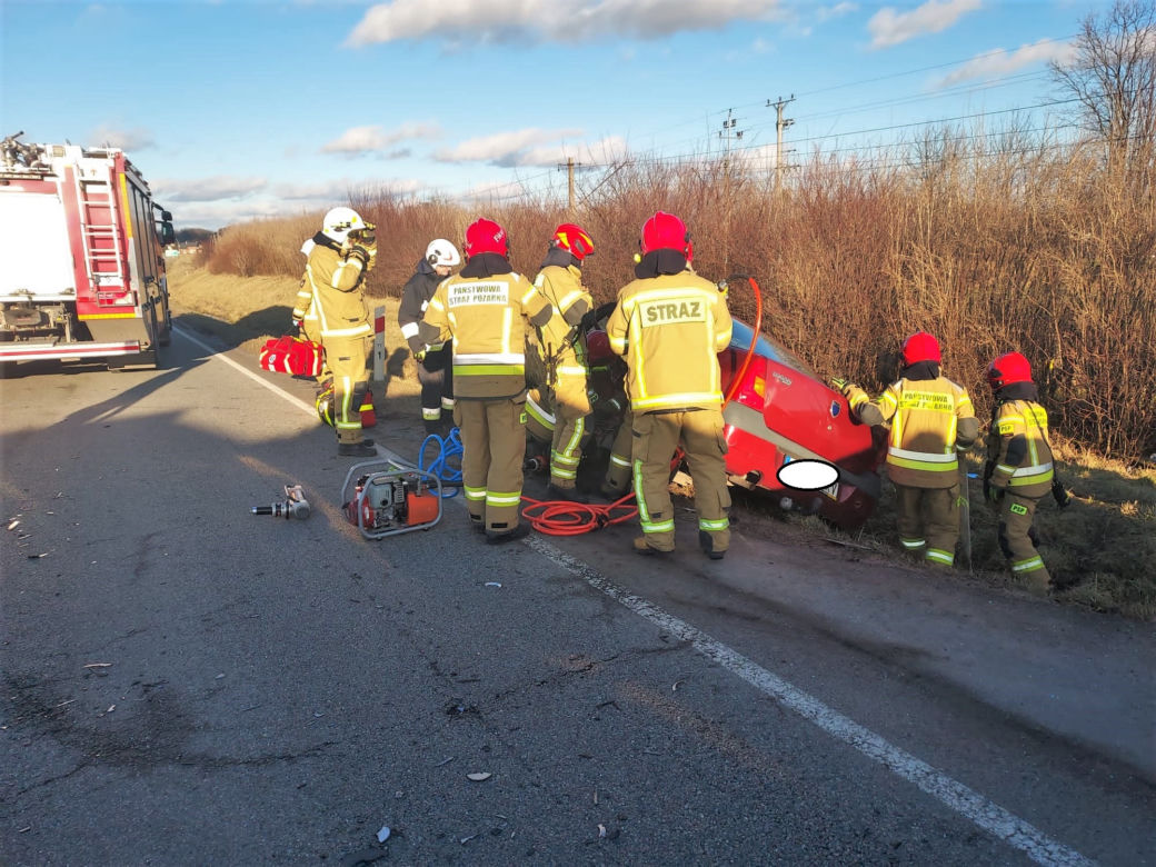 Śmiertelny wypadek w Rudzienicach na DK nr 16
