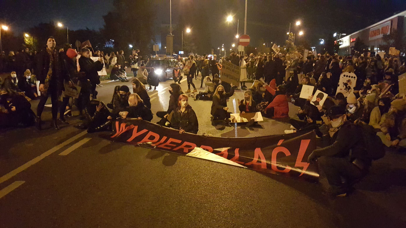 Protest w centrum Bydgoszczy