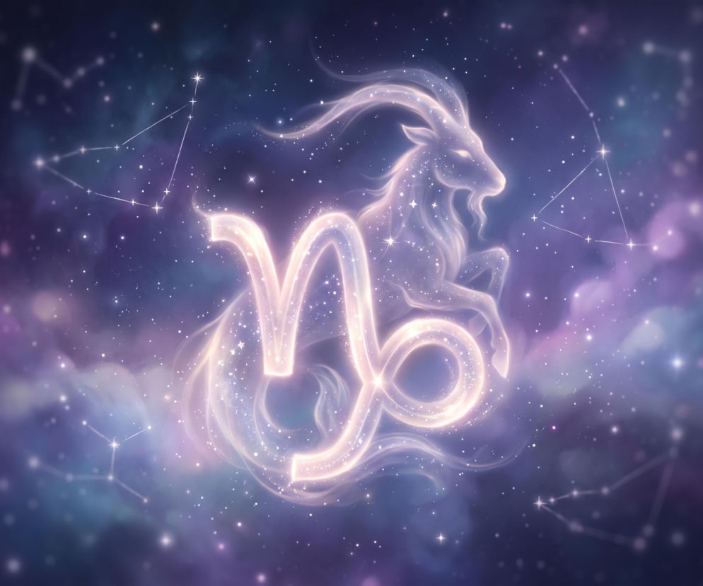 Znak zodiaku Koziorożec na tle gwieździstego nieba. O horoskopie dziennym przeczytasz na Eska.