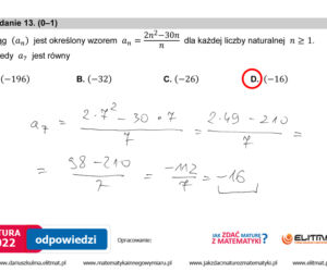 Matura 2022 matematyka. Odpowiedzi, pytania, arkusz CKE, zadania, rozwiązania [poziom podstawowy matematyka matura 5.05.2022]