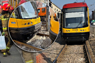 Zderzenie dwóch tramwajów na Ochocie. Są ranni