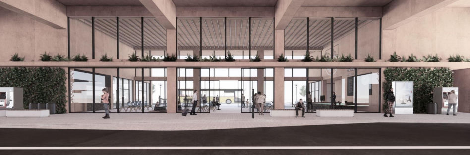 Centrum przesiadkowe w Rybniku według NM Architekci, Zuzanny Szpocińskiej i Jerzego Grochulskiego