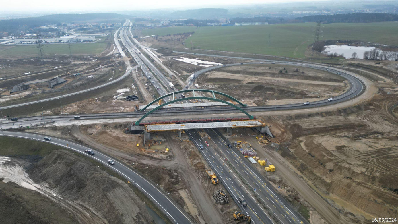 Budowa obwodnicy Metropolii Trójmiejskiej - zdjęcia marzec 2024