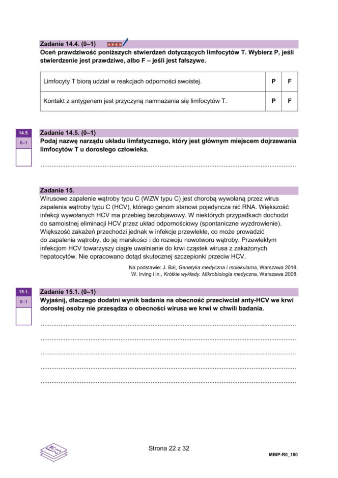 Matura 2026 z biologii ROZSZERZONEJ: arkusze CKE, poziom podstawowy [Formuła 2023] 08.05.2026