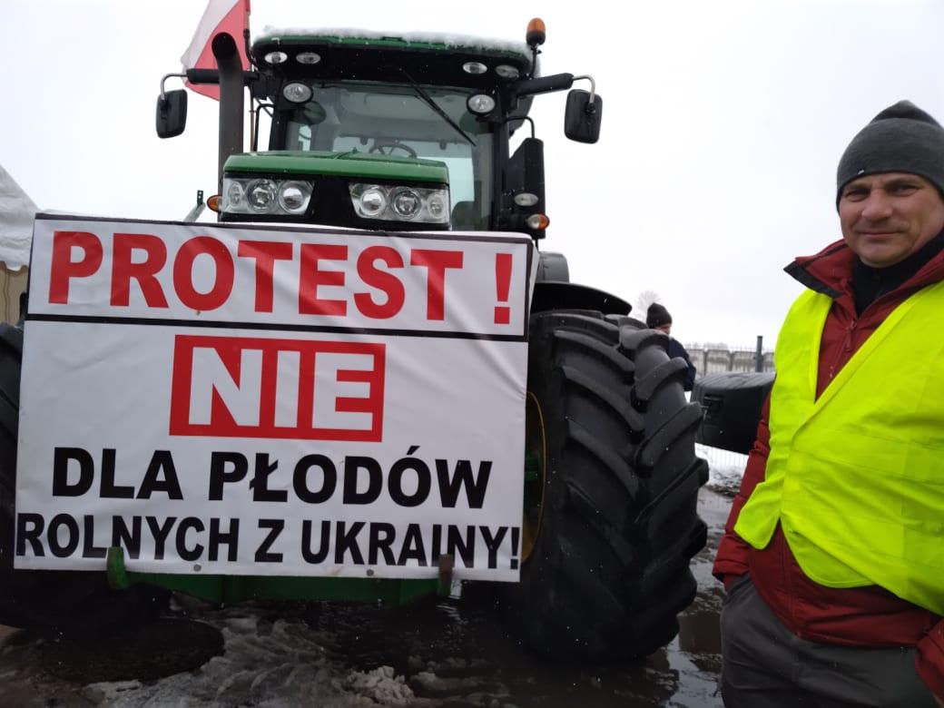 Protest rolników w Hrubieszowie - 9 lutego 2024
