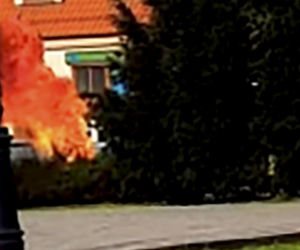 Młody mężczyzna płonął jak pochodnia na środku rynku. Horror w Strzelnie!