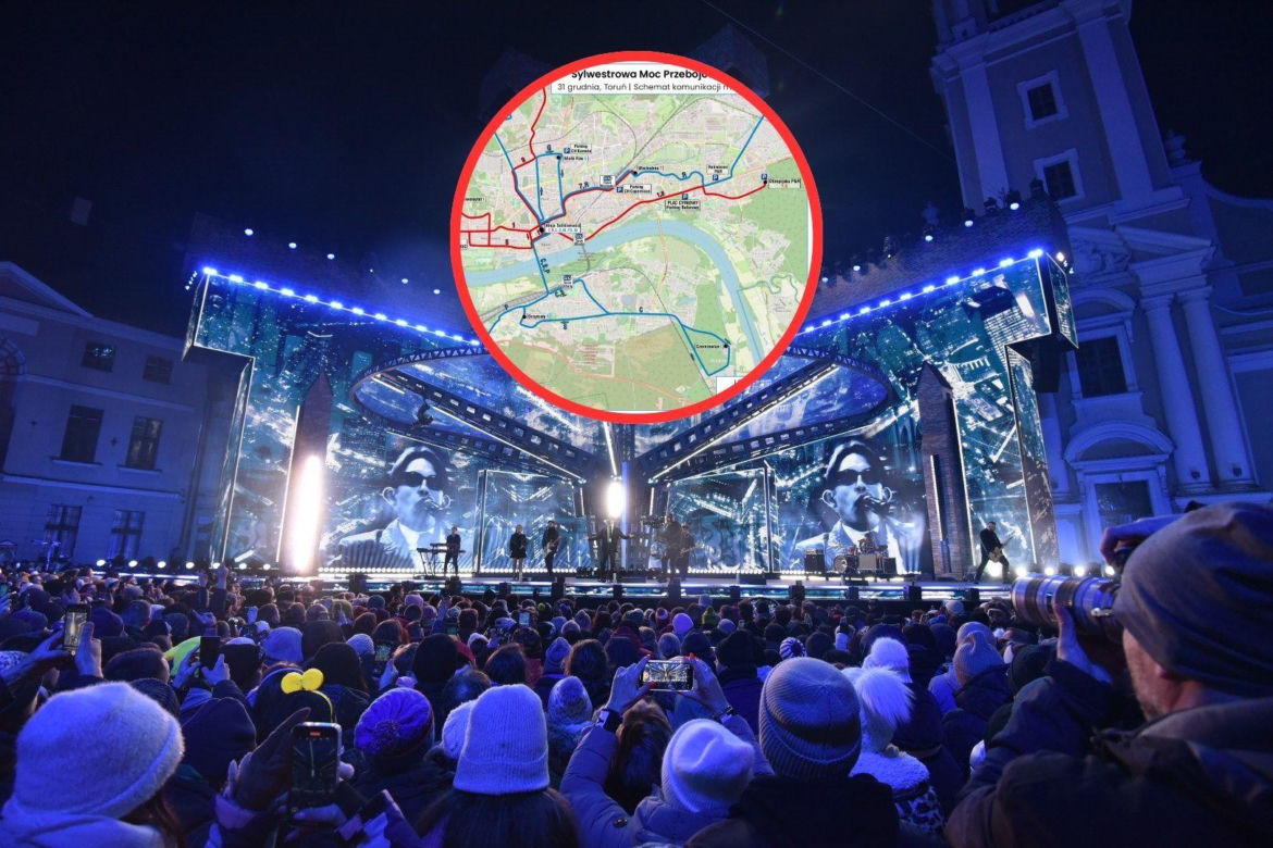 Sylwestrowa Moc Przebojów 2025/26 w Toruniu: Informacje organizacyjne