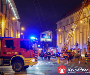 Groźny pożar w budynku Filharmonii Krakowskiej
