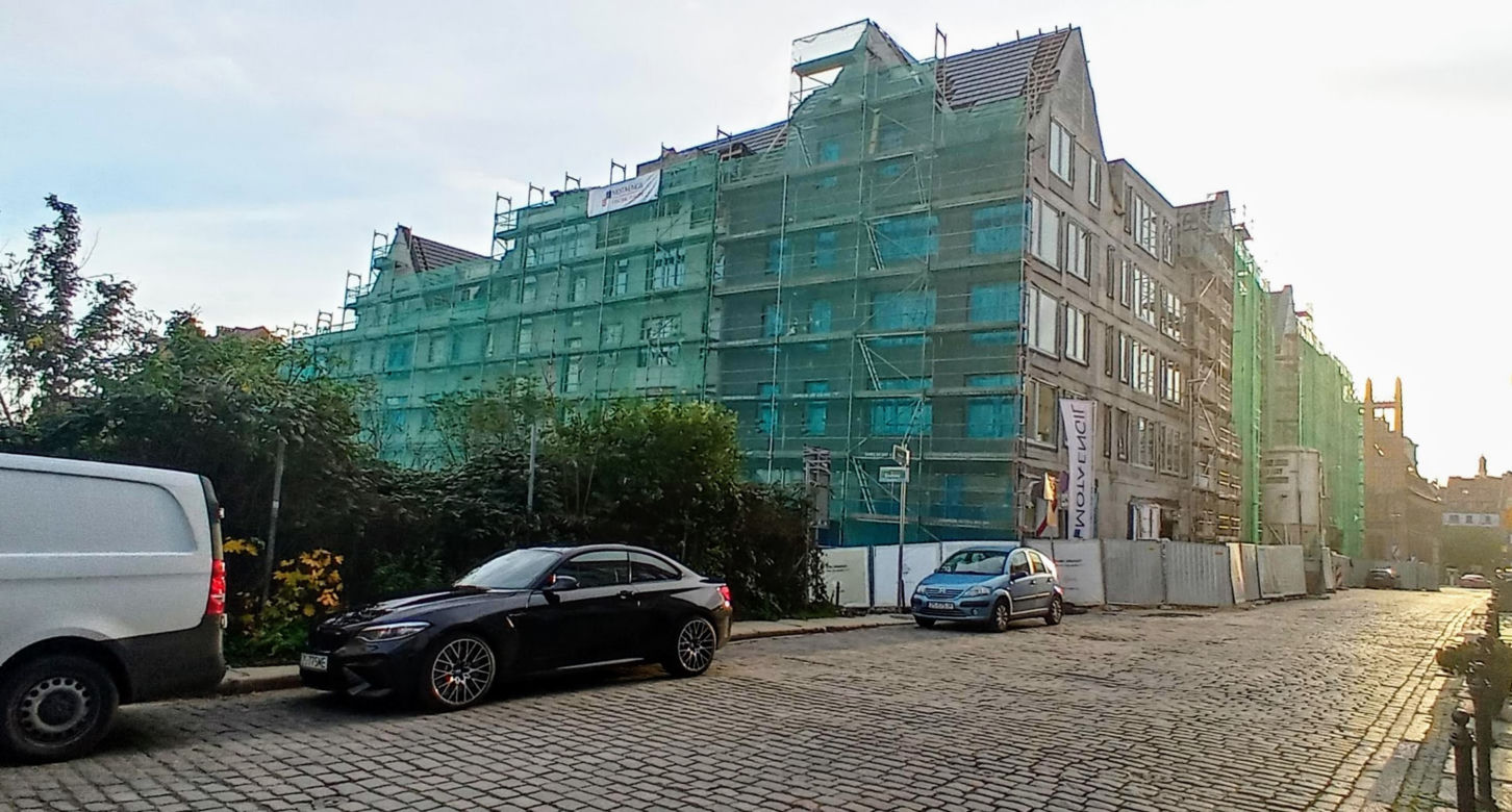 Budowa hotelu na Podzamczu - listopad 2020