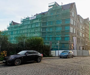 Budowa hotelu na Podzamczu - listopad 2020