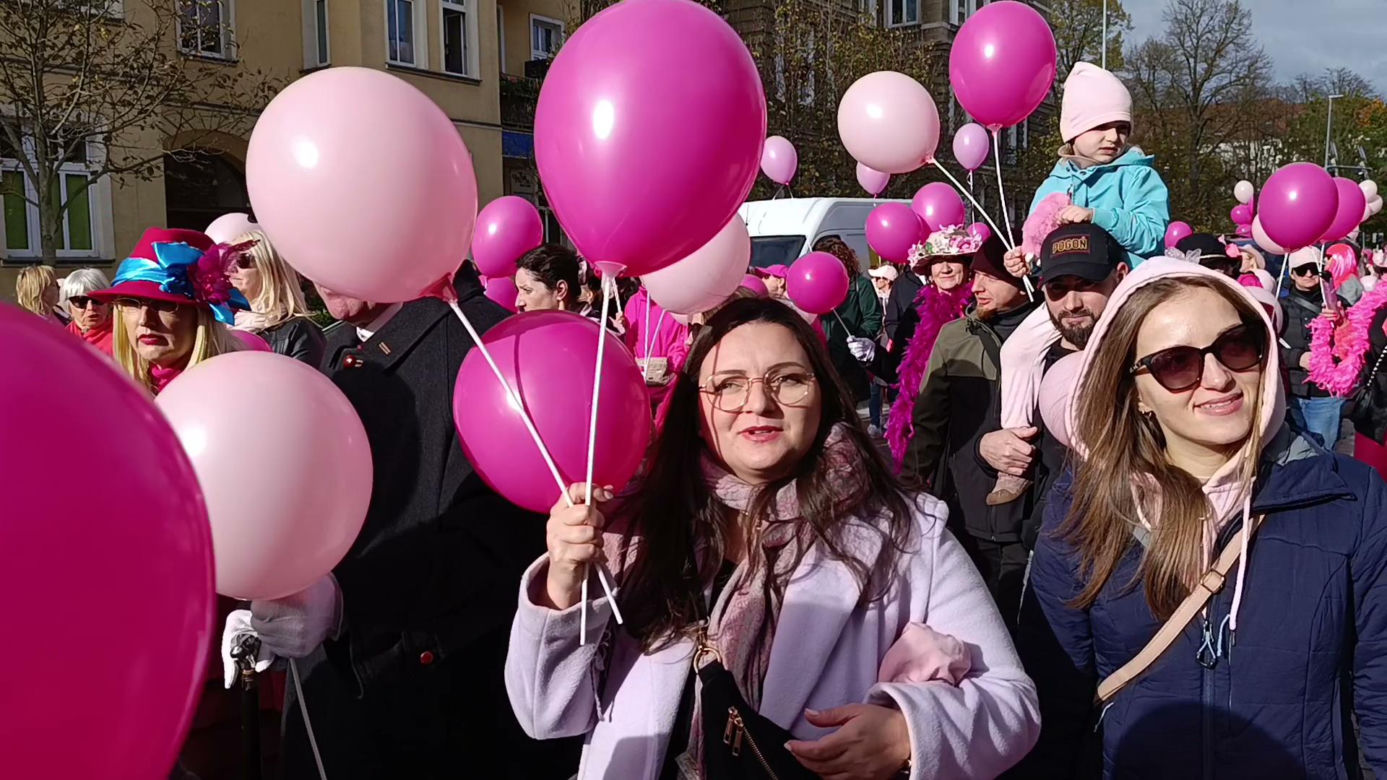Marsz Różowej Wstążki w Szczecinie
