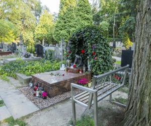 Grób Kory tonie w kwiatach