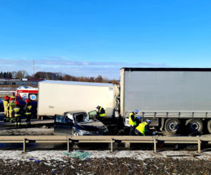 Poważny wypadek na trasie S8 pod Pruszkowem