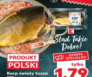 Karp świeży tusza - 1,79 zł/100 g  