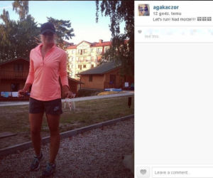 Agnieszka Kaczorowska, czyli Bożenka z Klanu na wakacjach nad Bałtykiem