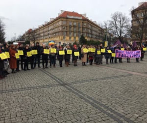 Protest przeciwko faszyzmowi i rasizmowi w Szczecinie