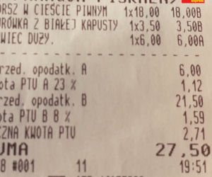 Paragony grozy. Dorsz za 200 zł w Ustroniu Morskim