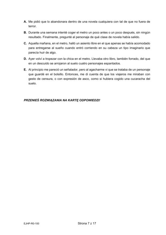 Matura 2022: hiszpański rozszerzony. Arkusze CKE, zadania, pytania. Poziom rozszerzony