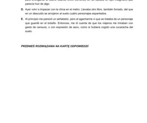 Matura 2022: hiszpański rozszerzony. Arkusze CKE, zadania, pytania. Poziom rozszerzony