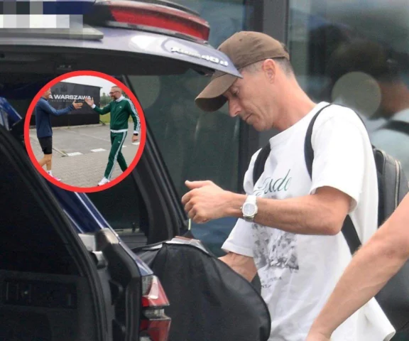 Szok z kim spotkał się Lewandowski przed wylotem do USA
