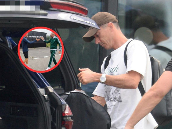 Ale heca! Nie do wiary, z kim spotkał się Robert Lewandowski przed wylotem do USA