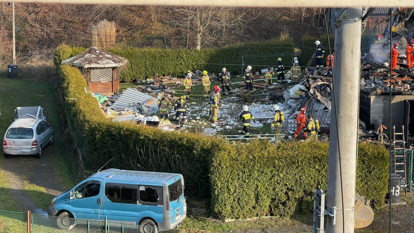 Tragedia w Ustroniu! Wybuch gazu rozsadził dom jednorodzinny